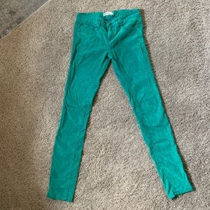Skinny Corduroy Green Pants